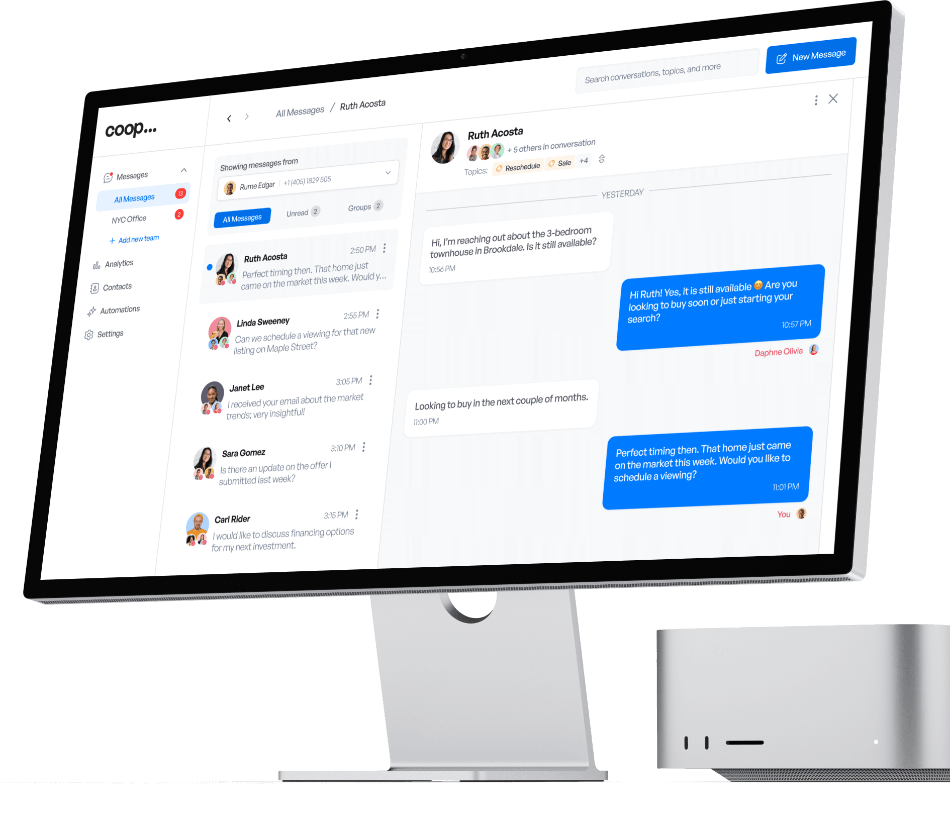 One Collaborative iMessage Dashboard
